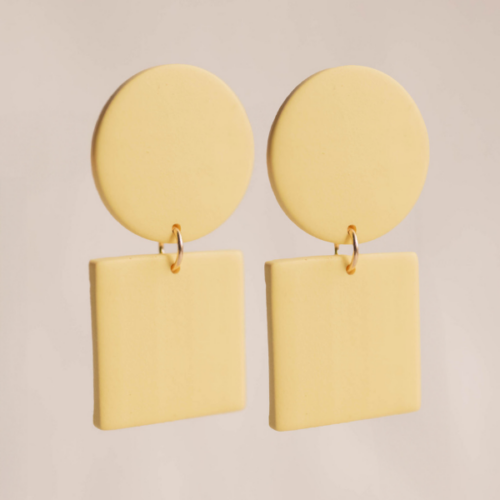 Boucles d'oreilles Roca (L) unies - Cabanon