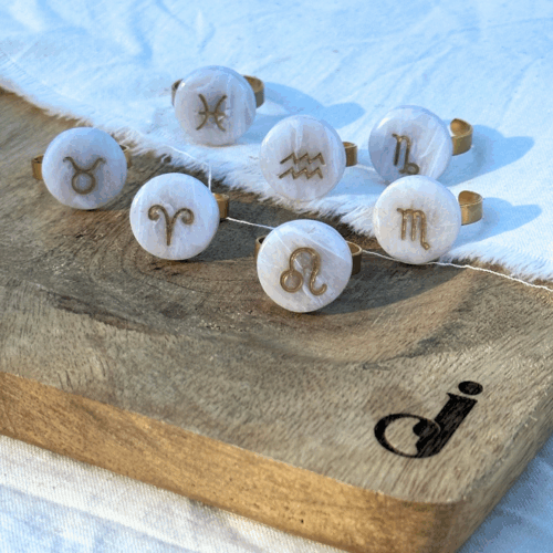 Bague médaillon astro